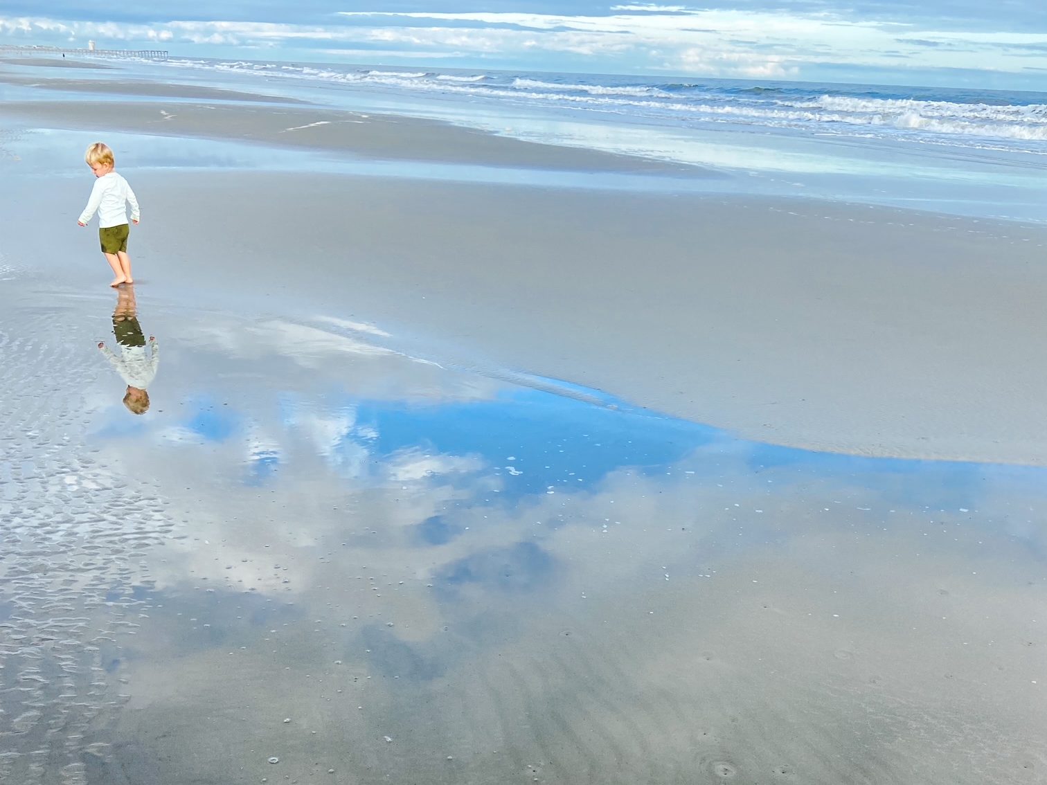 Reflection on Sunset Beach, NC